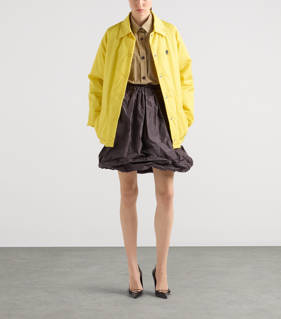 Prada Womens Re-Nylon Blouson Jacket Yellow Image 2