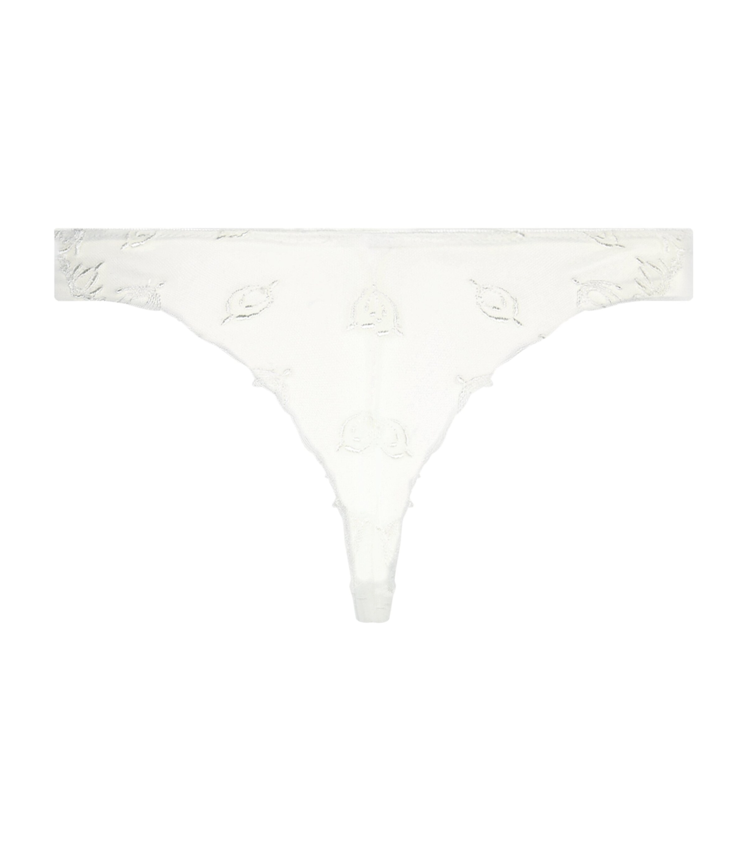 Chantelle Womens Lace Champs Elysées Thong Ivory Image 6