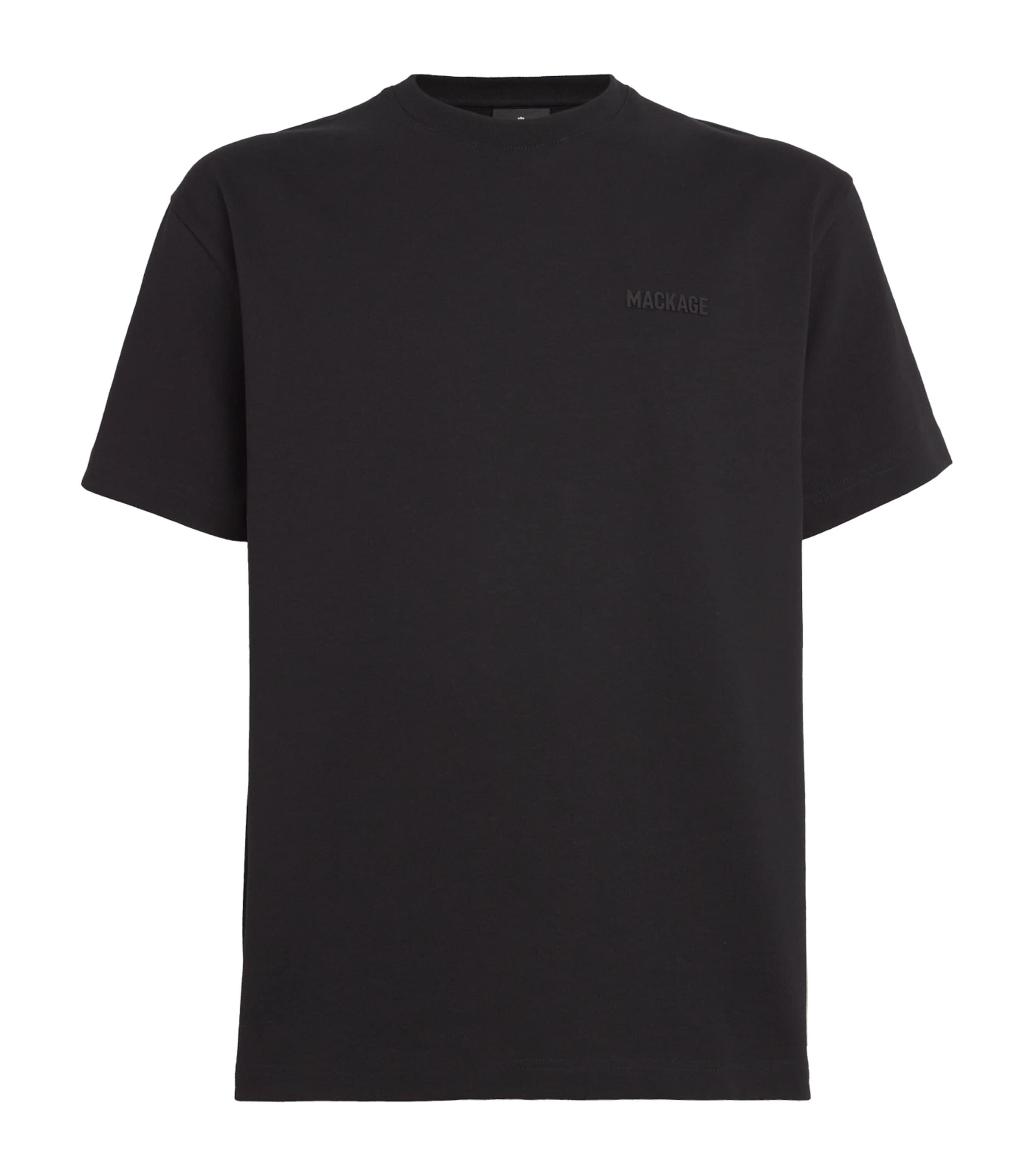 Mackage Organic Cotton Tonal Logo T-shirt In Black