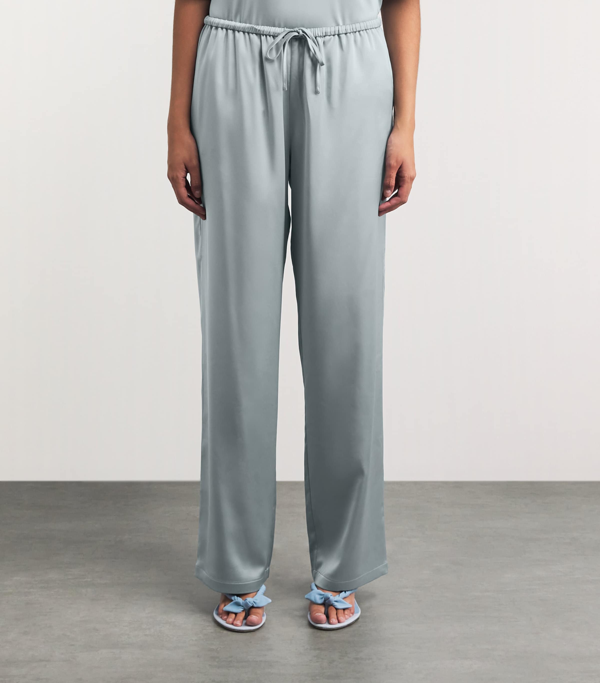 Stylein Womens Meike Wide-Leg Trousers Ice Blue Image 4