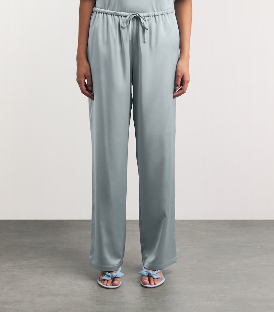 Stylein Womens Meike Wide-Leg Trousers Ice Blue Image 4