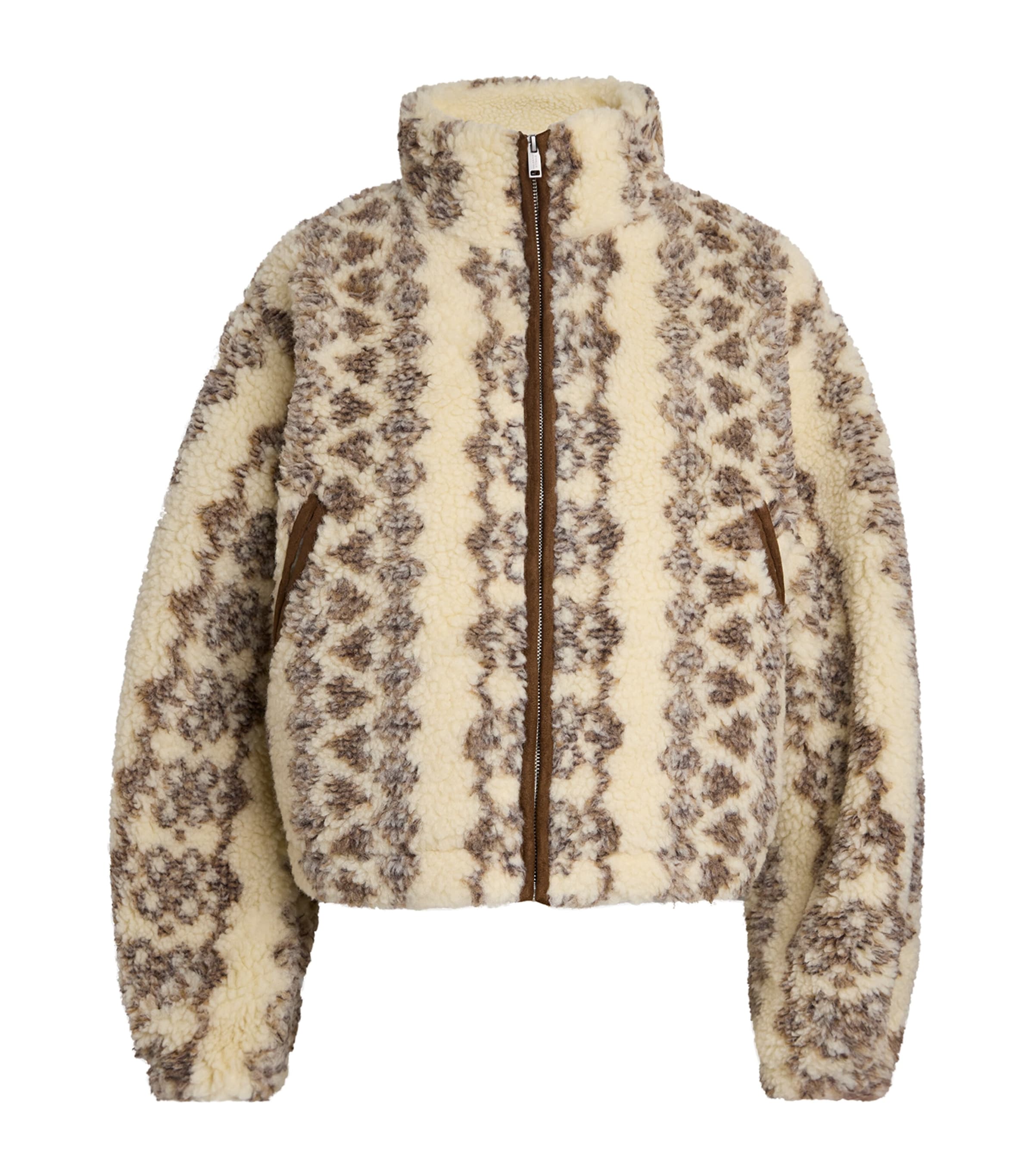 Isabel Marant Étoile Ecru And Brown Mackensy Coat In Brown