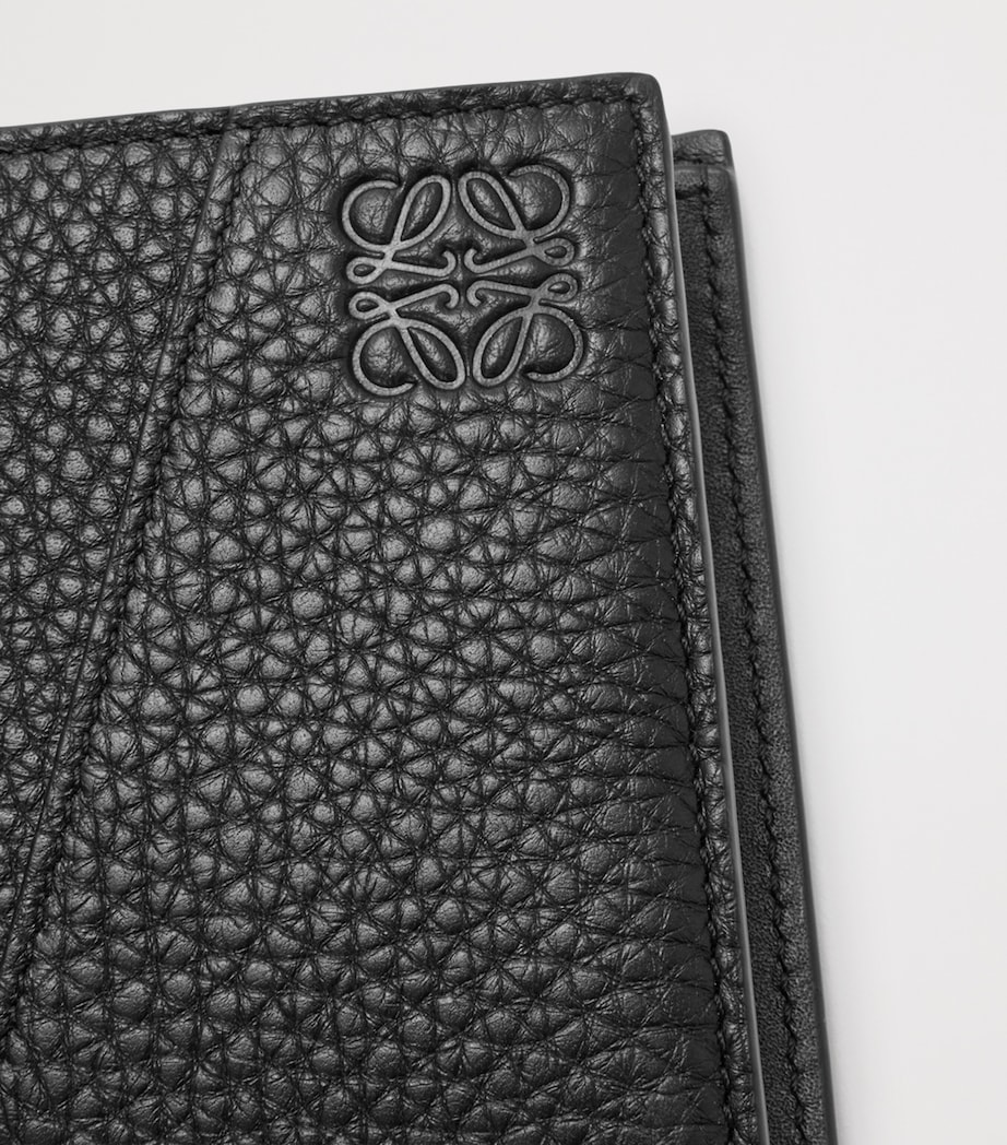 Grained Leather Puzzle Edge Wallet BLACK Image 5