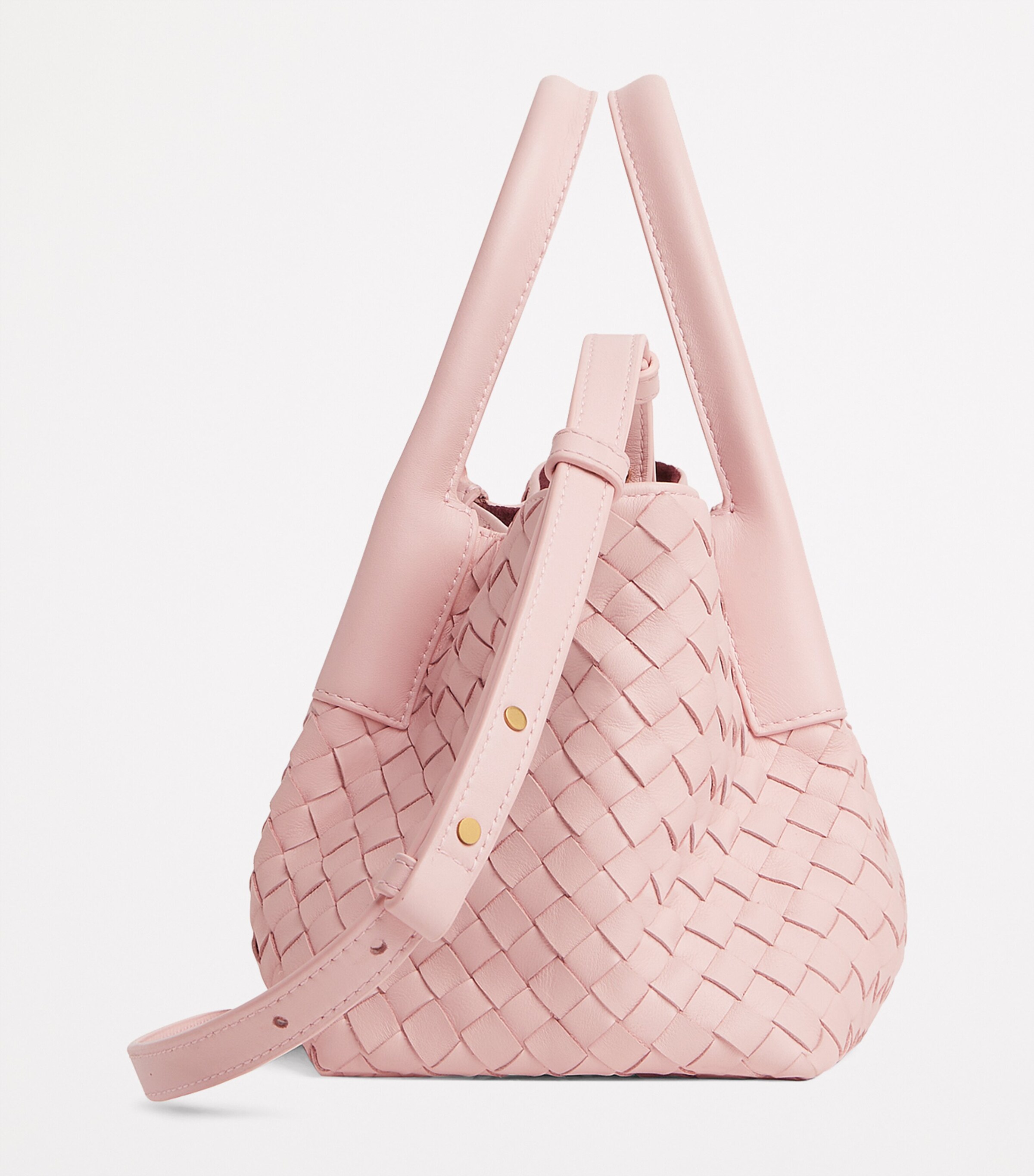 Small Leather Intrecciato Pinacoteca Tote Bag 6873 Image 2