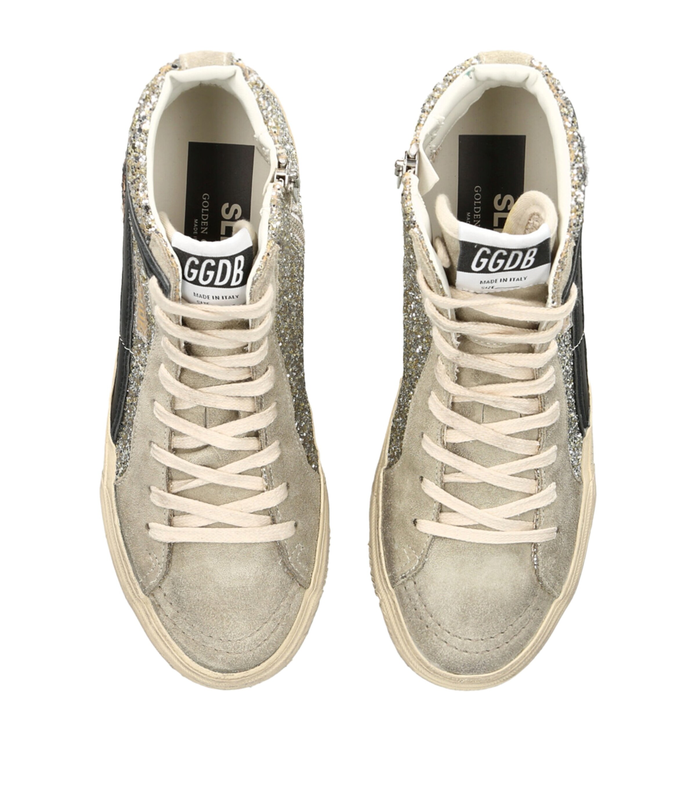 Leather Slide High-Top Sneakers MULT/OTHER Image 4