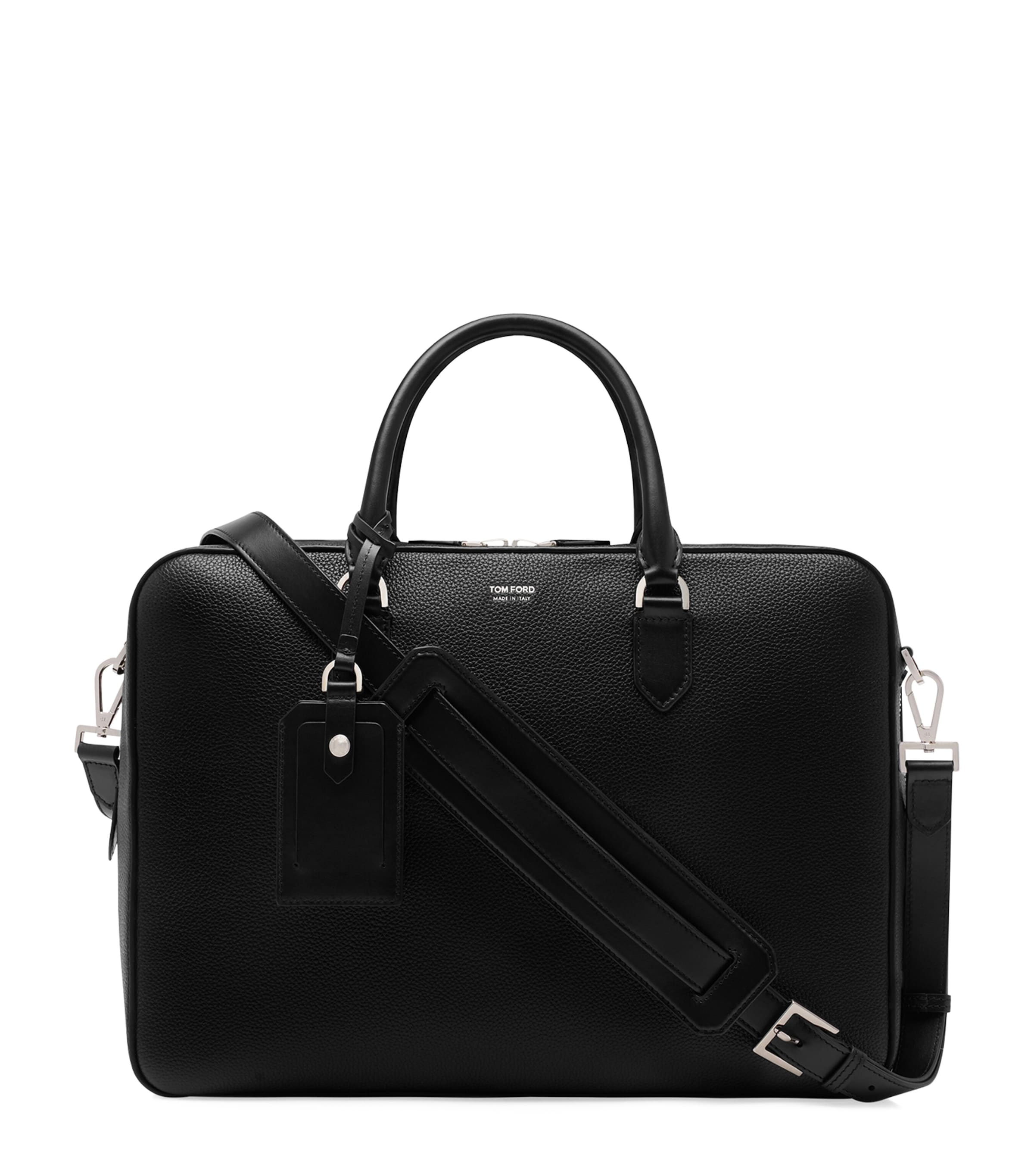 TOM FORD Large Leather Elliot Briefcase | Men Clothing | Workwear | Men Bags | Laptops & Briefcases | Designers | Tom Ford