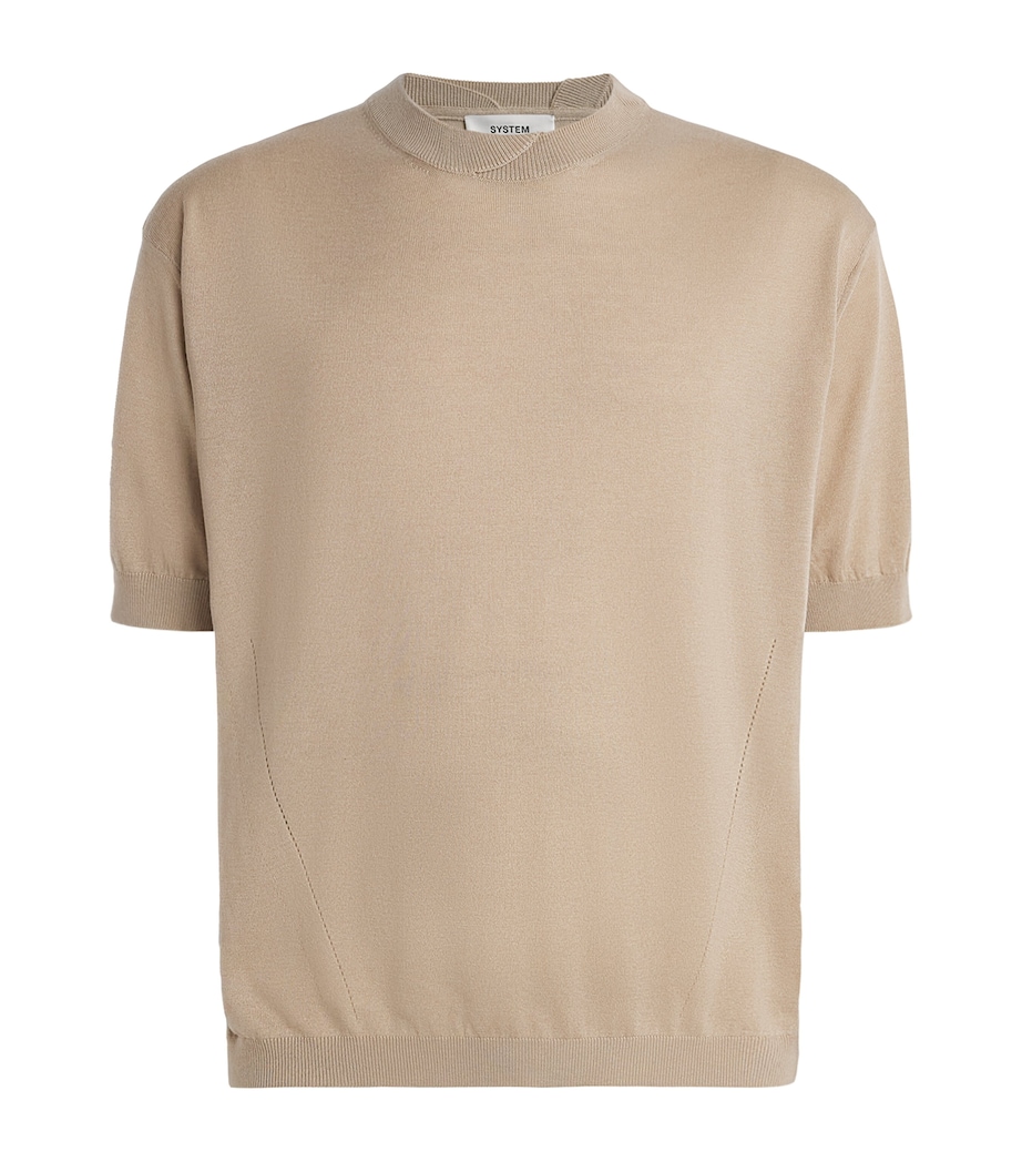 Wool T-Shirt KHAKI BEIGE Image 1