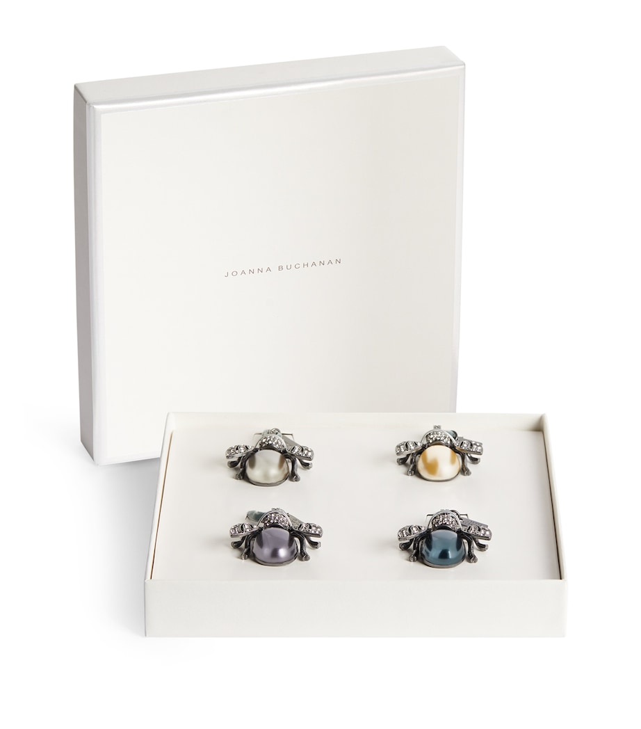 Set of 4 Vintage Insect Tree Decorations MULTI Image 1