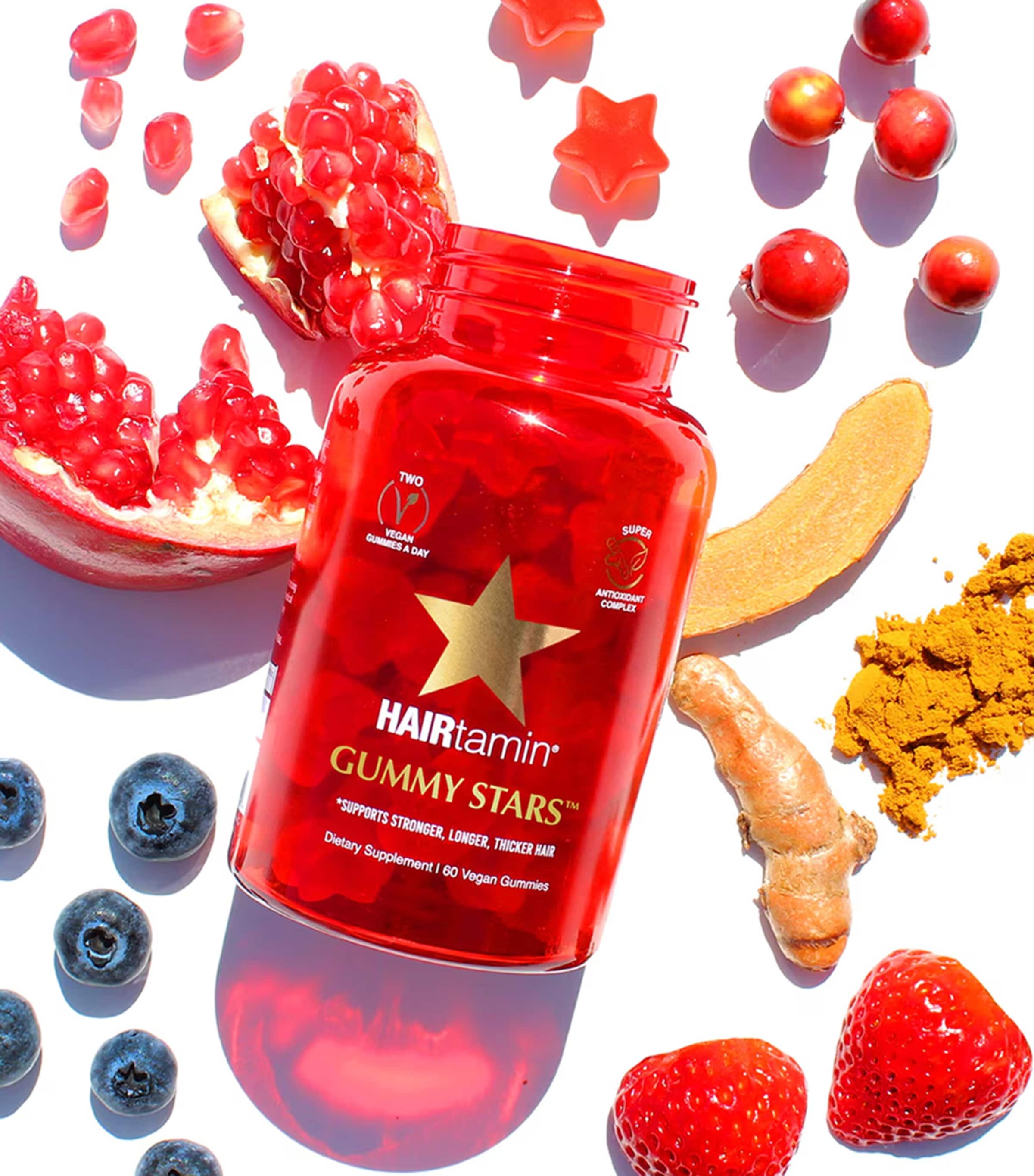 Hairtamin Gummy Stars (60 Gummies) Image 2
