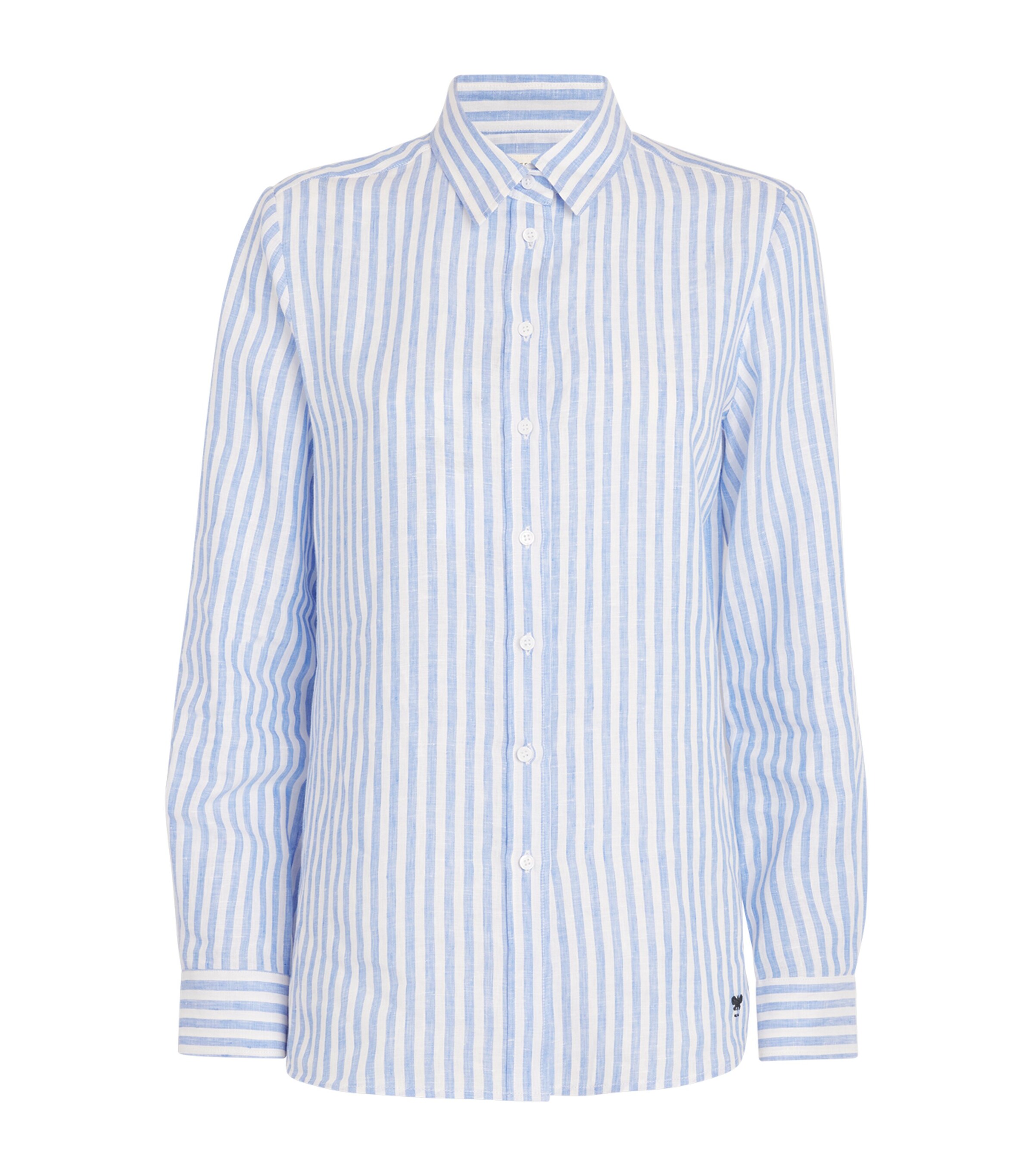 Weekend Max Mara Linen Stripe Shirt | Women Clothing | Tops | Workwear | Designers | Weekend Max Mara | 5246