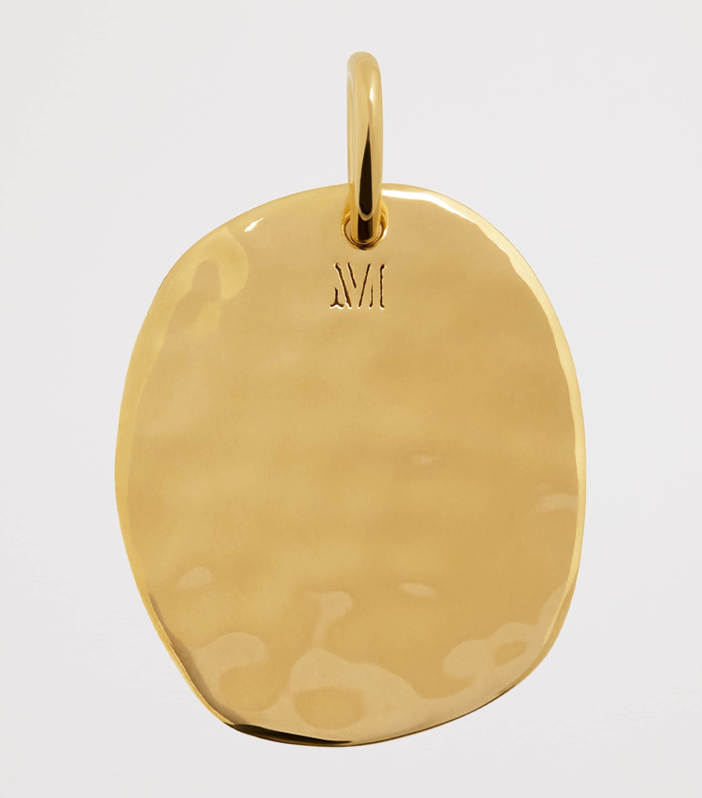 Monica Vinader Gold Vermeil Talisman Sisterhood Pendant Gold Vermeil Image 3