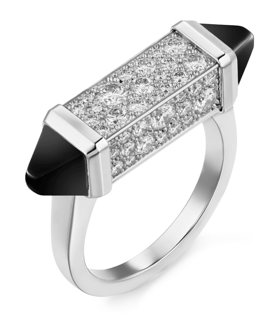 White Gold, Diamond and Onyx Les Berlingots de Cartier Ring WHITE GOLD Image 5