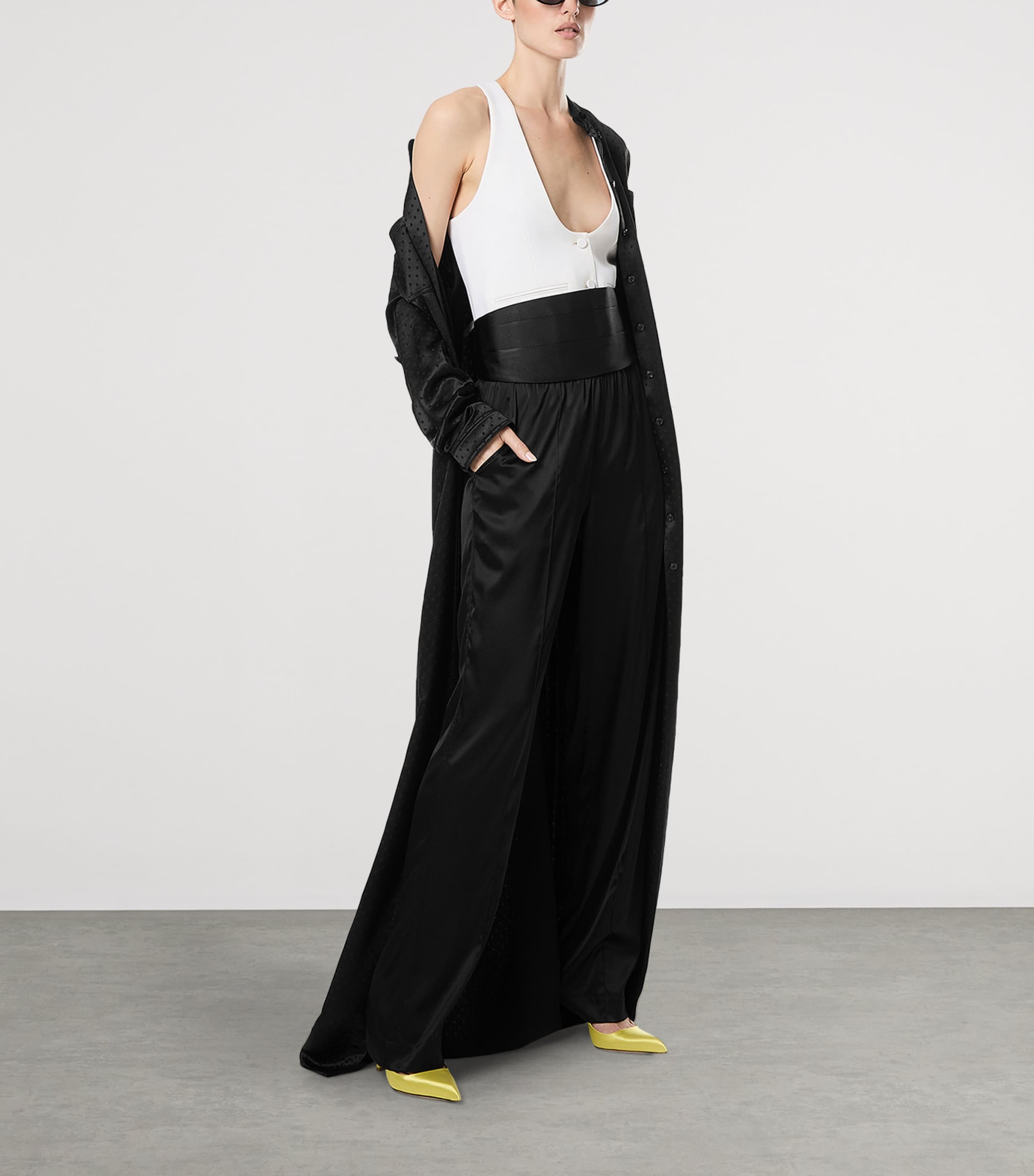 TOM FORD Womens Polka Dot Military Maxi Dress Naa Image 2