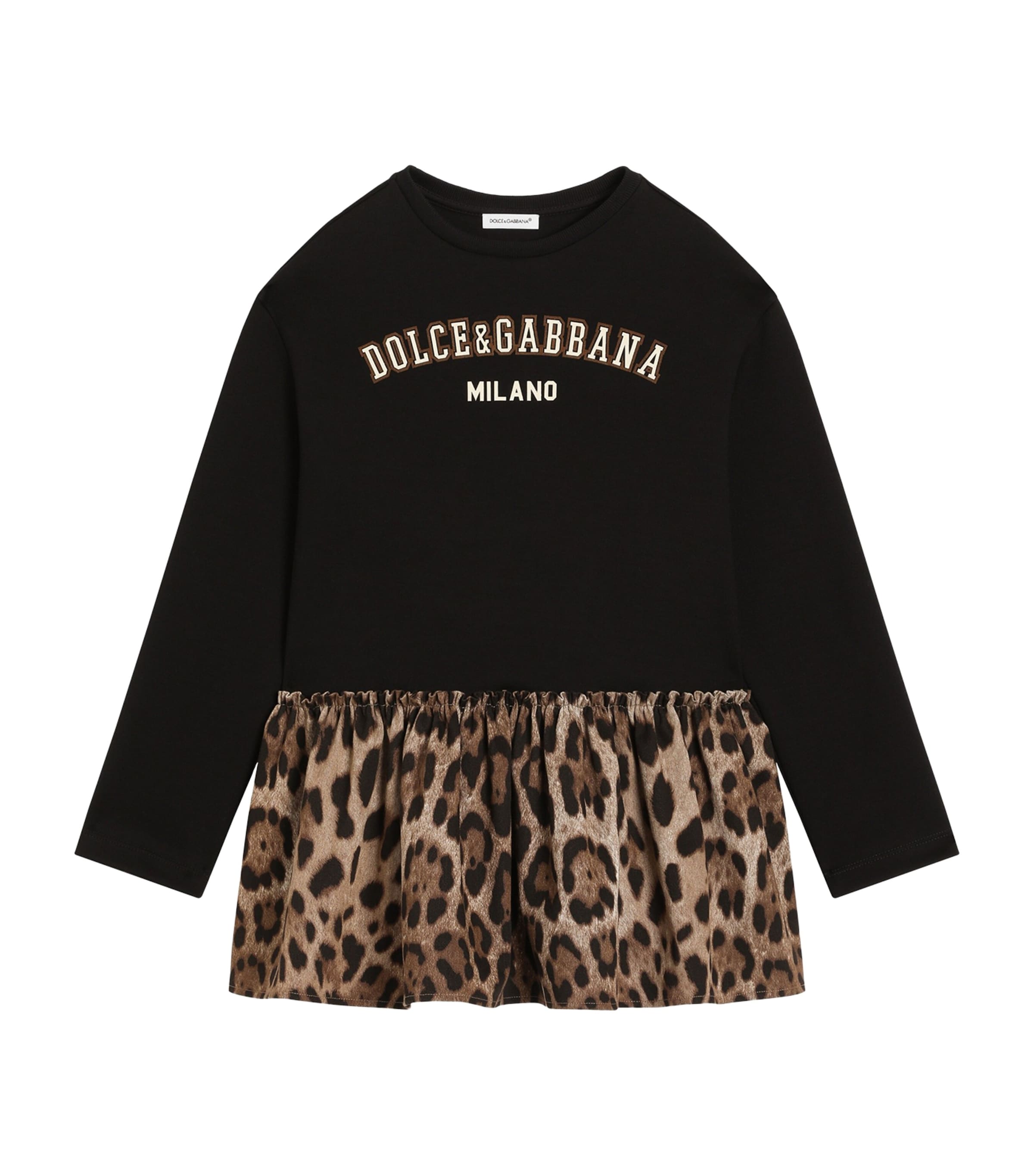 Long-Sleeve Logo Dress (8-12 Years) S9000COMBINED Image 1