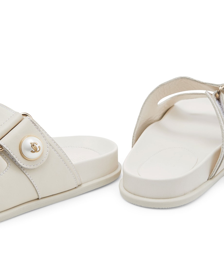 Fayence Leather Sandals LATTE Image 7