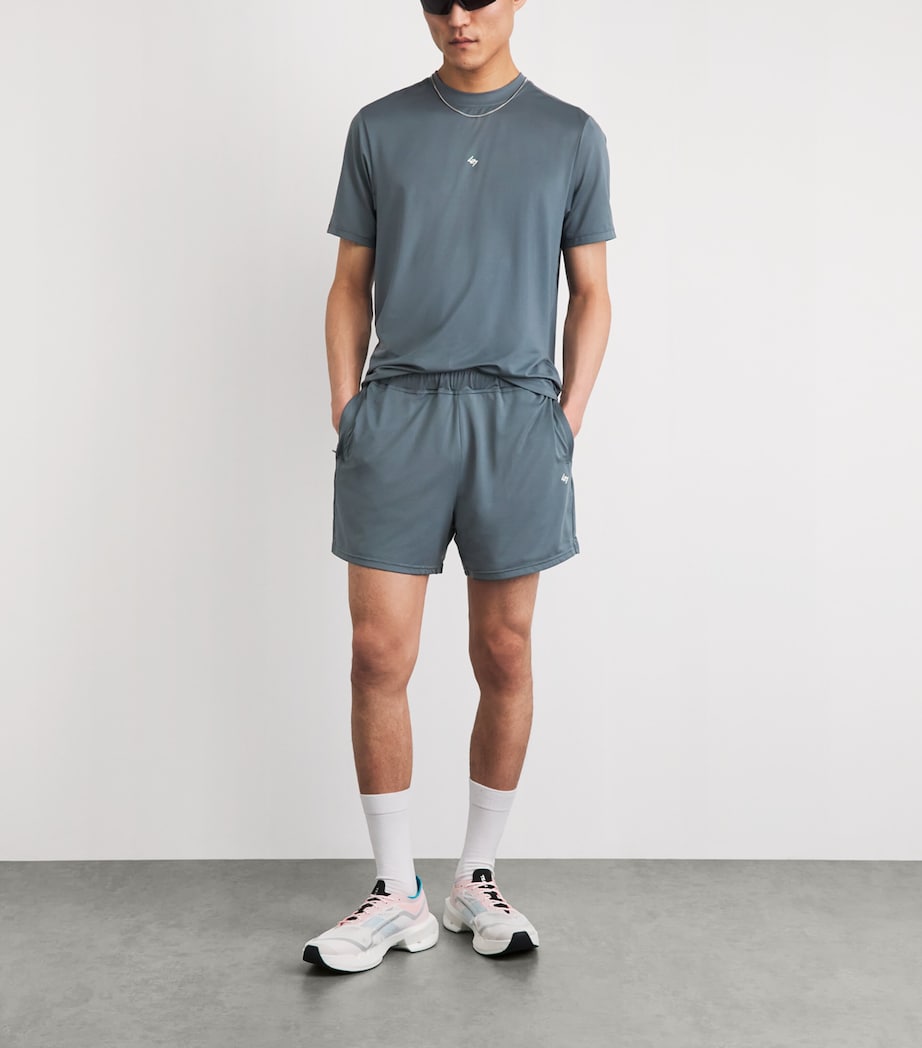 Represent 247 Mens Mesh DNA Shorts Dusky Navy Image 2