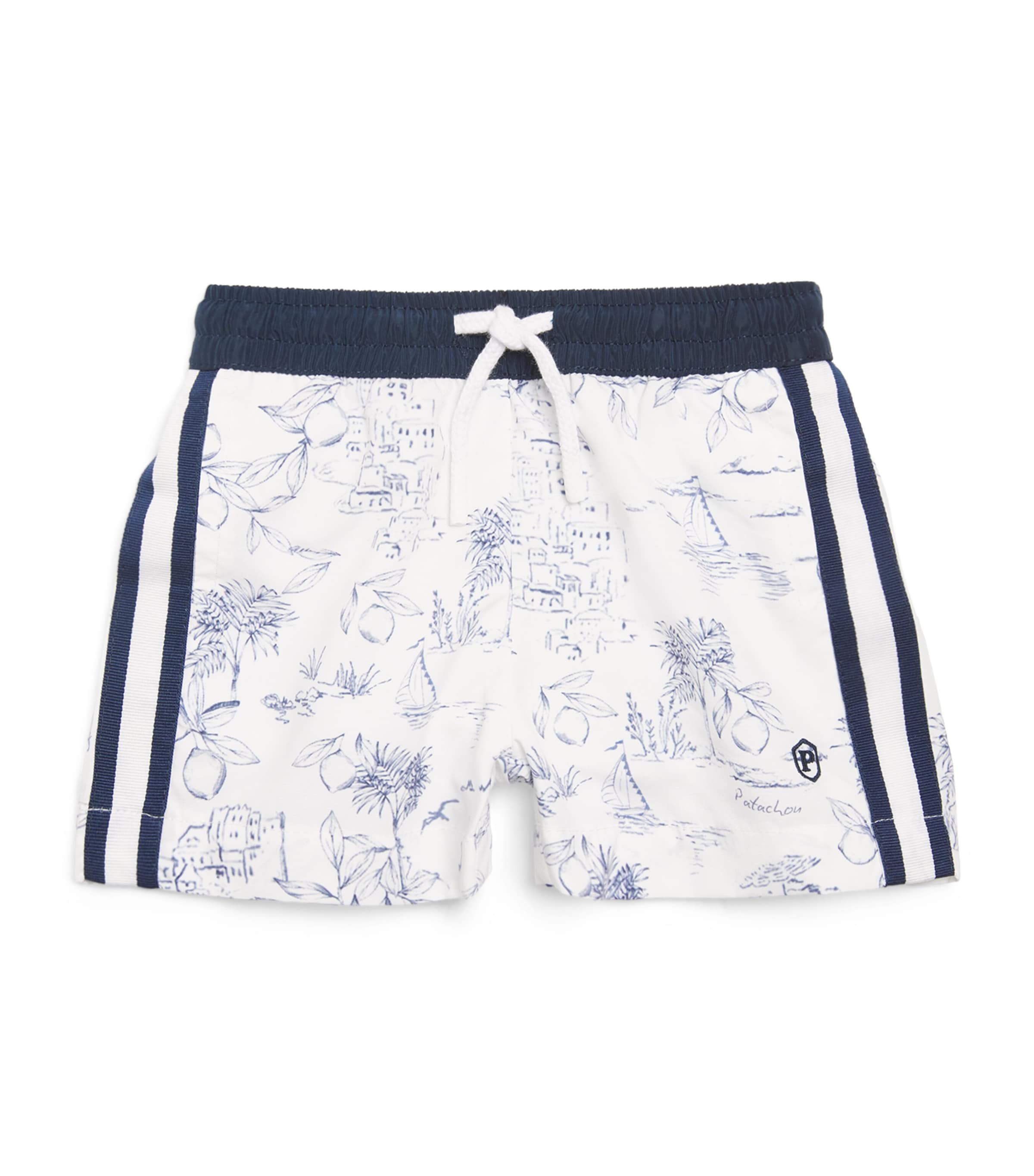 Printed Swim Shorts (6 Months – 4 Years) NAVY COMPORTA Image 1