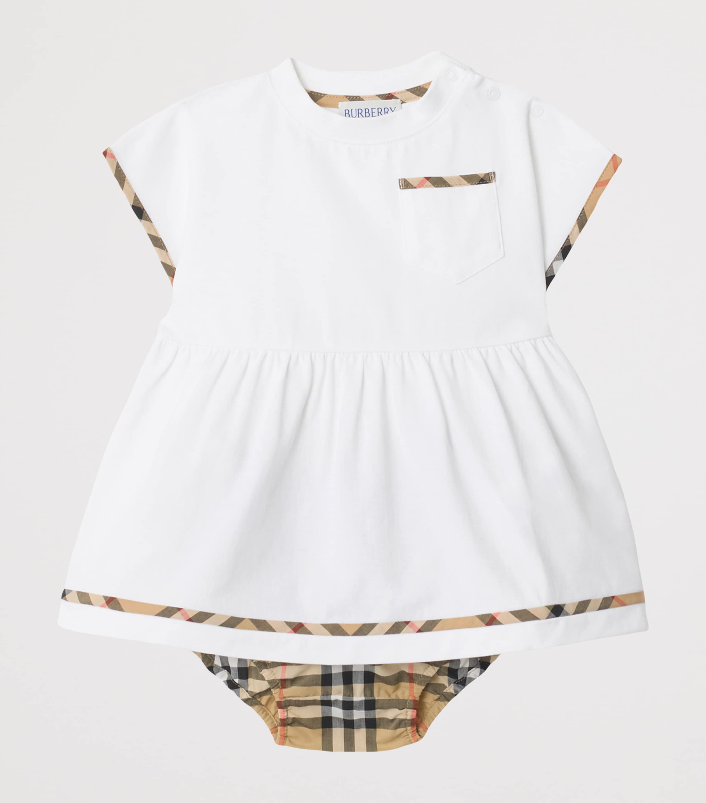 Cotton Jersey Dress and Bloomers Set (1-18 Months) WHITE Image 2
