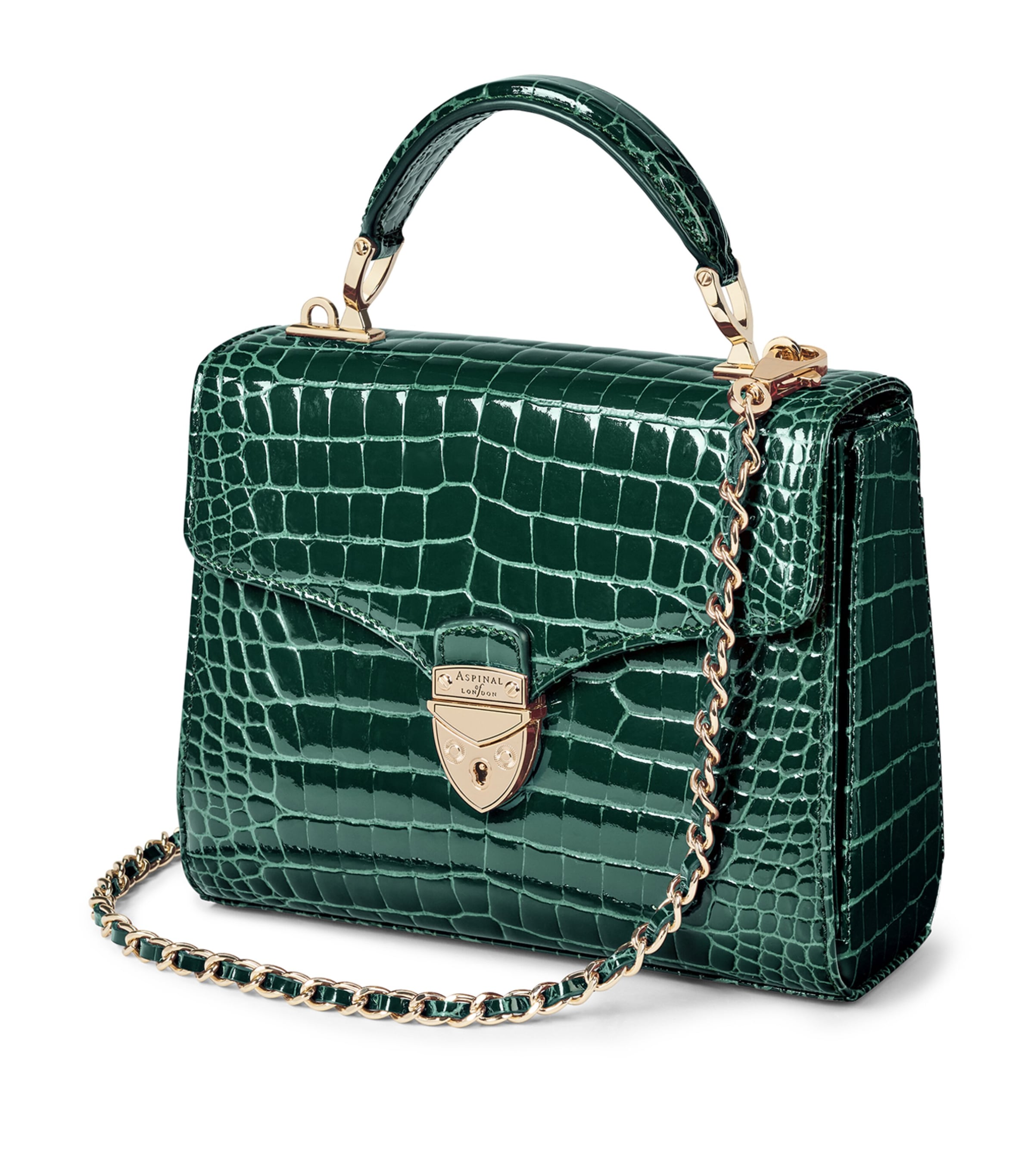 Midi Mayfair Top-Handle Bag GREEN Image 5