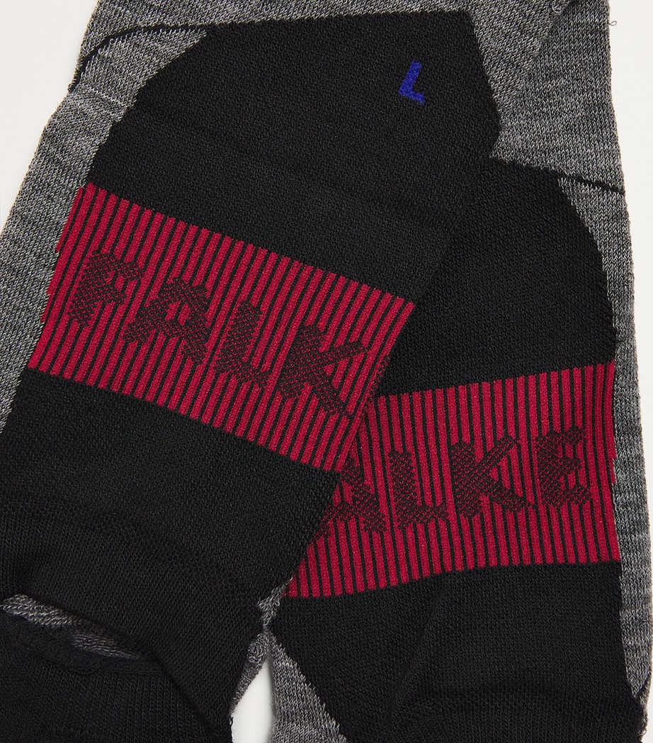 RU4 Cool Invisible Running Socks BLACK -3008 Image 2