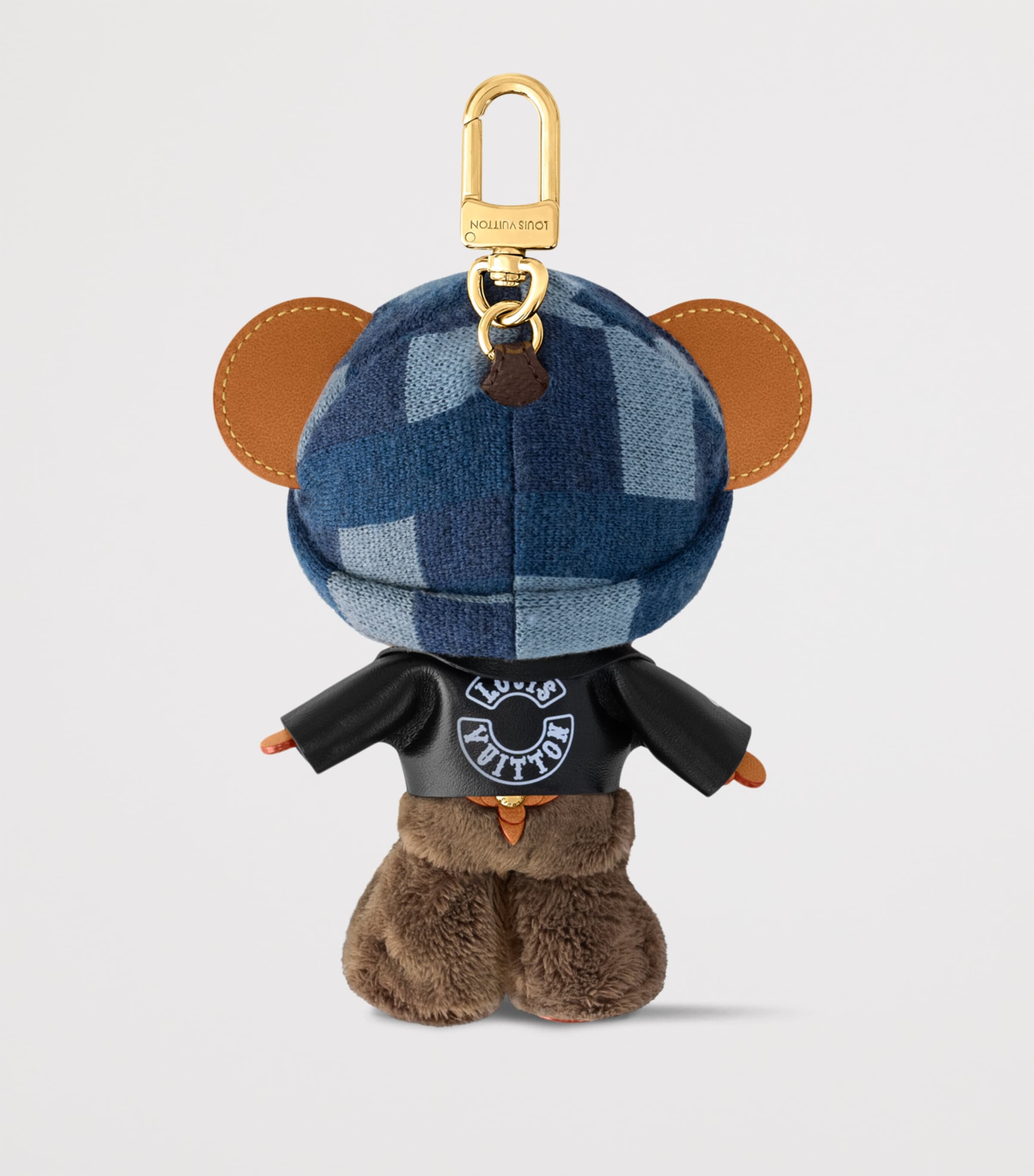 Louis Bear Bag Charm BLACK Image 2