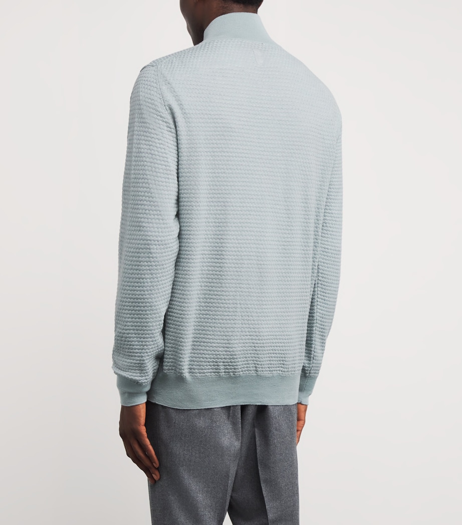 Wool Zip-Up Sweatshirt 819 Image 4