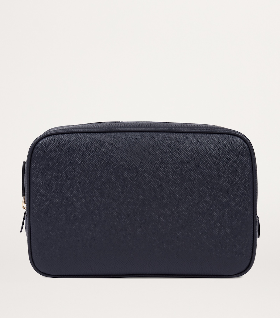 Panama Leather Tech Organiser Pouch NAVY Image 3