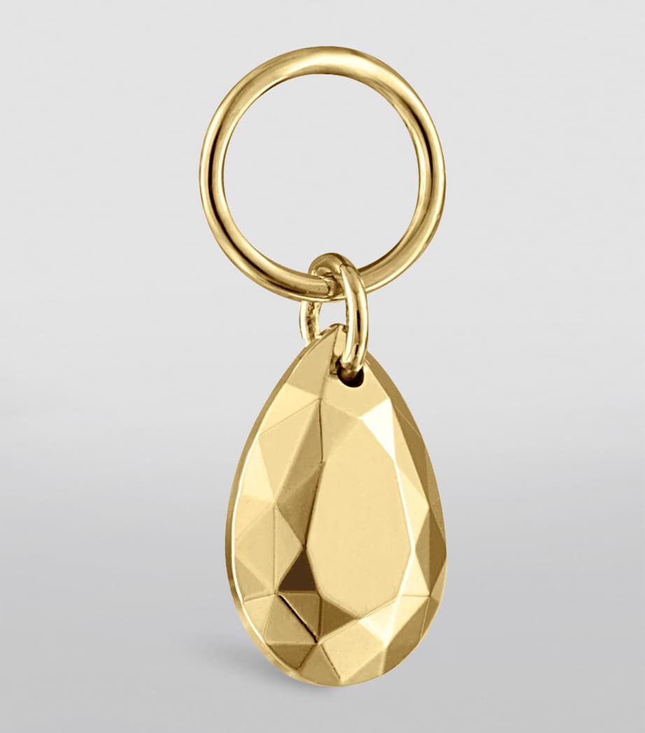 Faceted Pear Charm (5.5mm) YELLOW GOLD Image 3