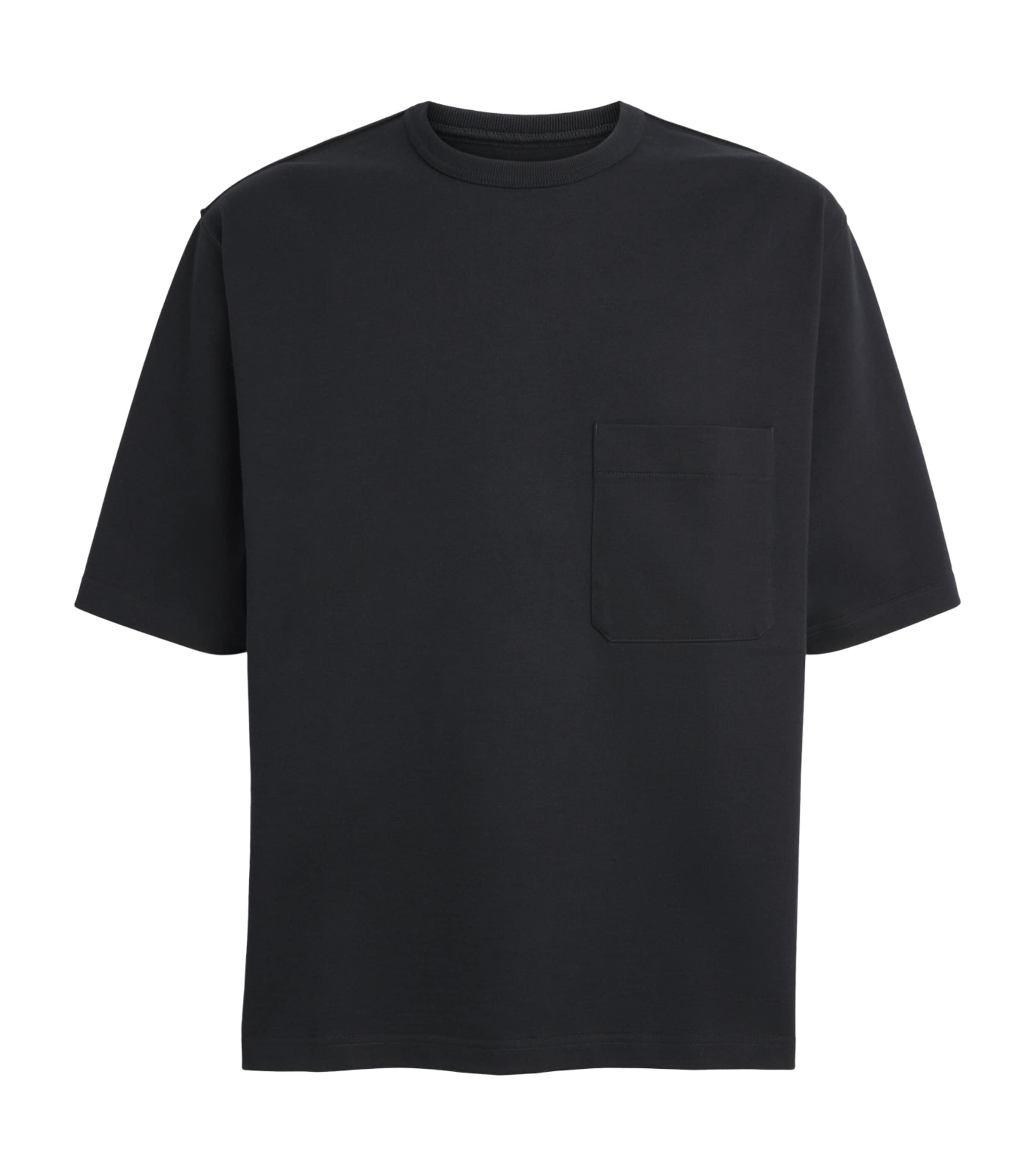 Lemaire Mens Cotton Boxy T-Shirt Black Image 1