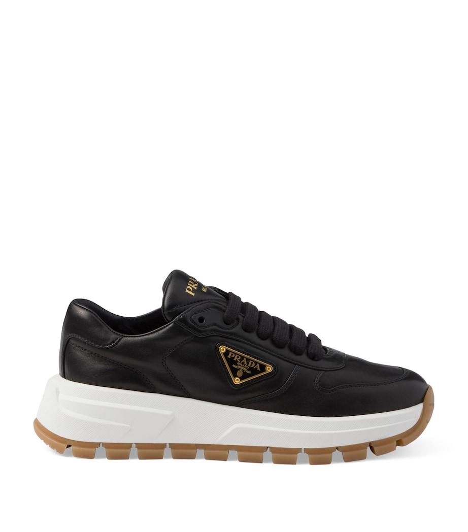 Leather Triangle Sneakers F0632 Image 1