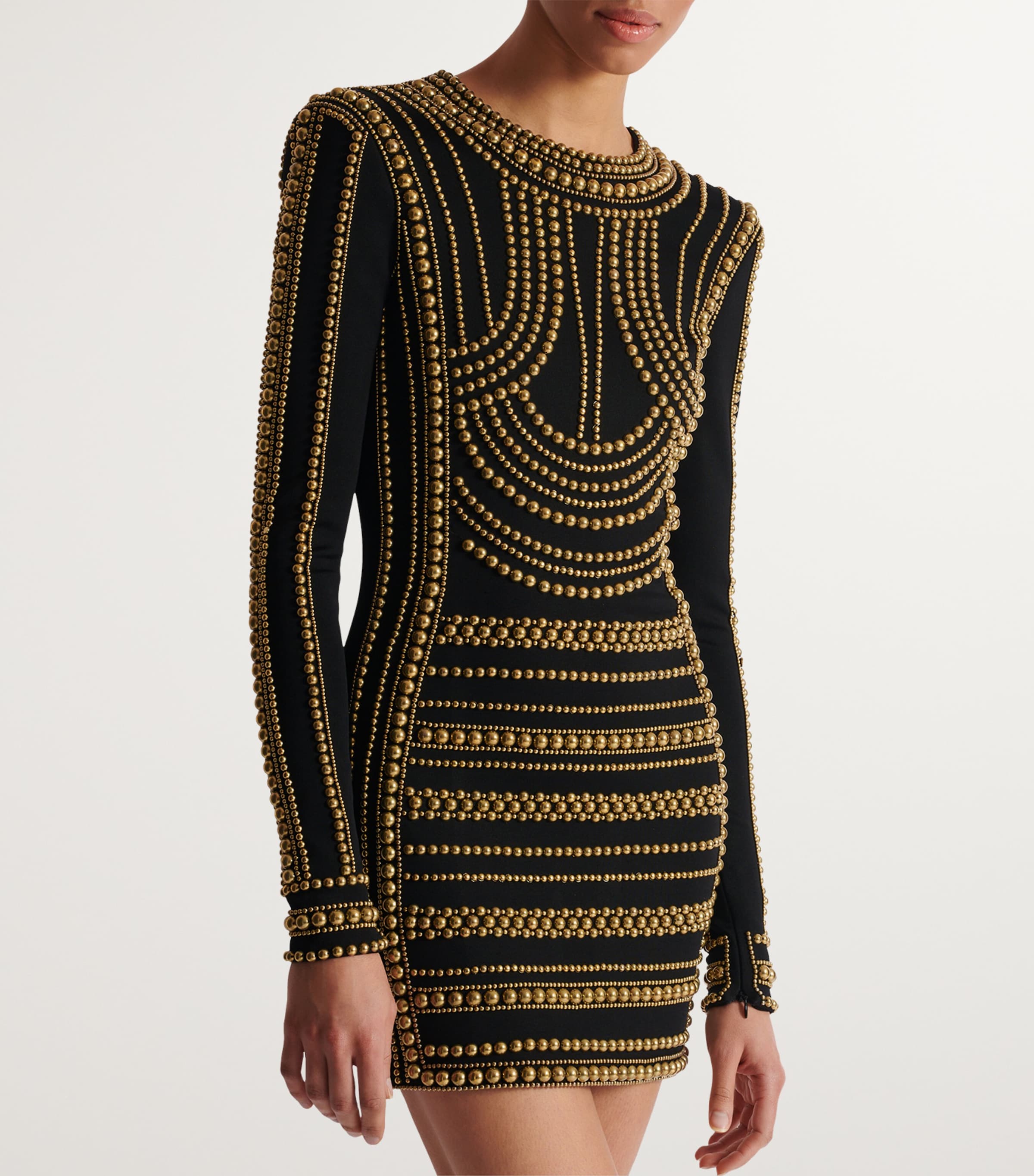 Balmain Embellished Mini Dress | Harrods US