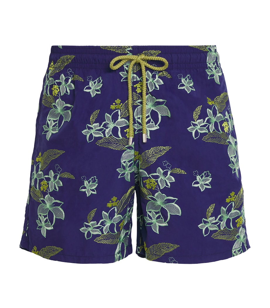 Flower Power Embroidery Mistral Swim Shorts 605 MIDNIGHT Image 1