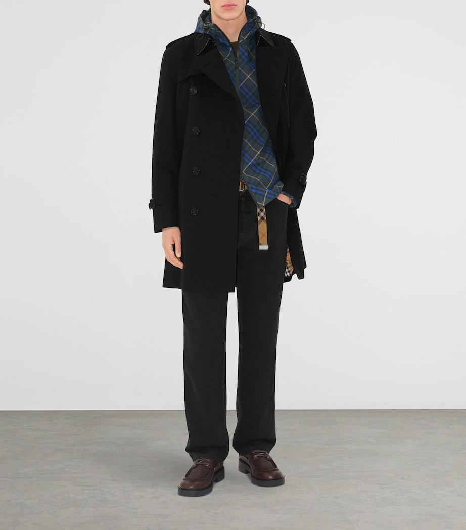 Mid-Length Kensington Heritage Trench Coat BLACK Image 2