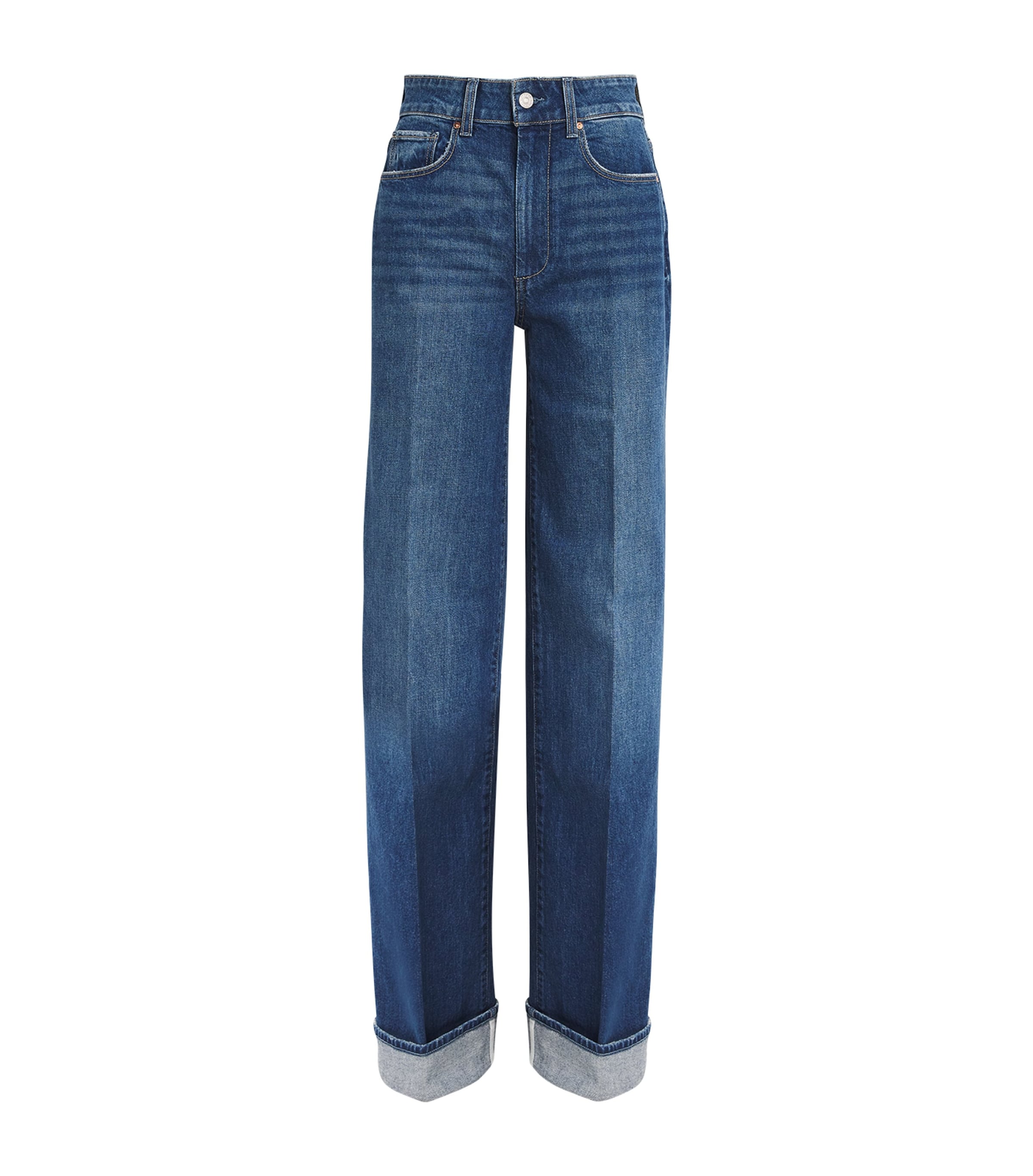 Shop Paige Sasha High-waist Wide Jeans In Blue