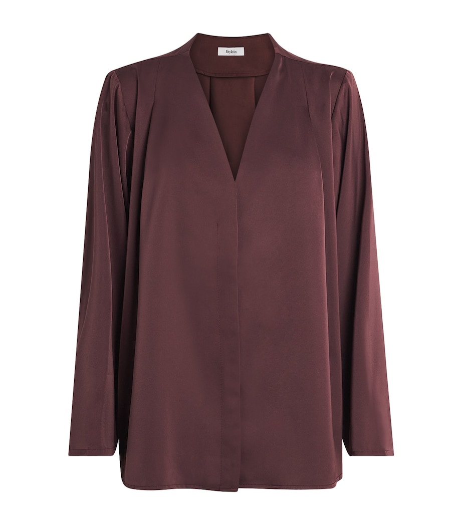 Stylein Womens V-Neck Marby Blouse Bordeaux Image 1