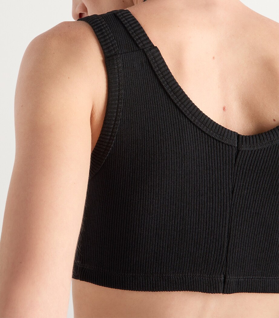 Cotton Triangle Crop Top F0002 Image 4