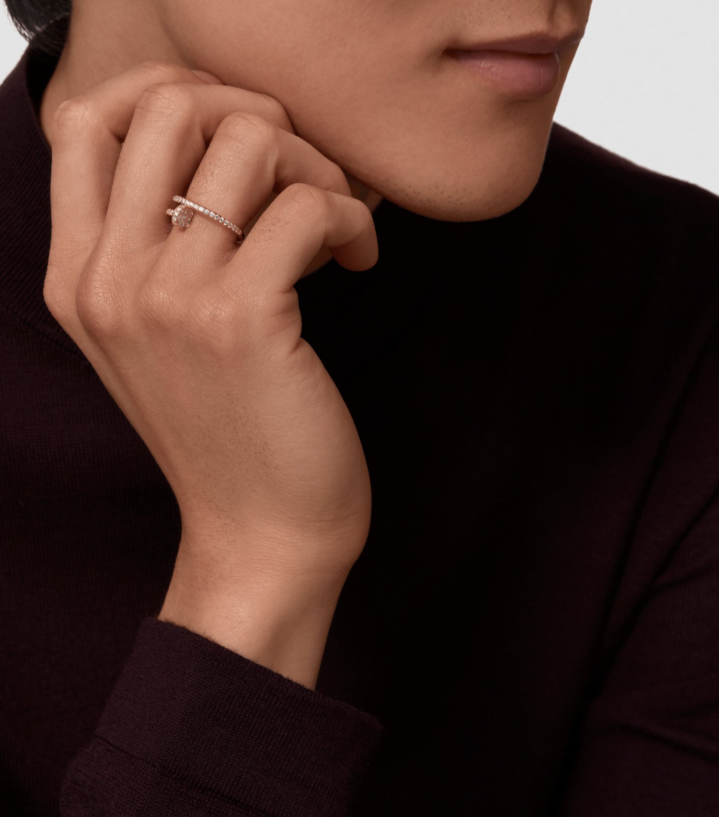 Rose Gold and Diamond Juste un Clou Ring ROSE GOLD Image 5