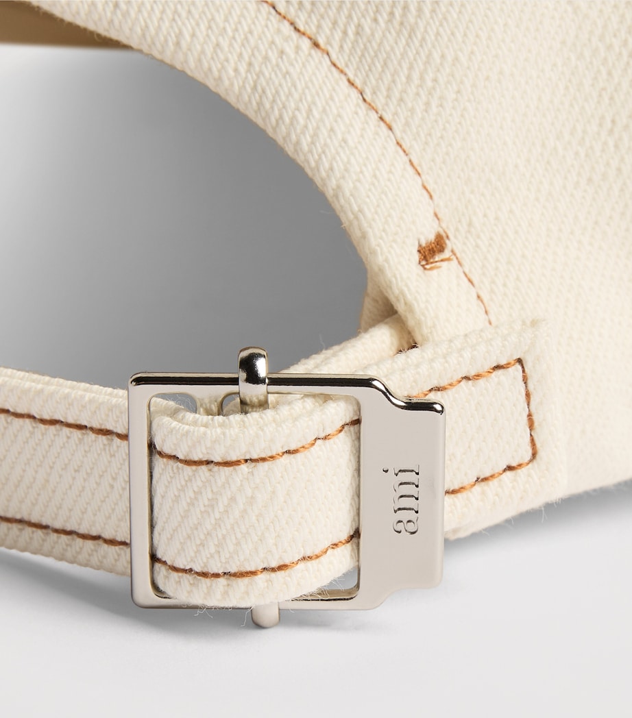 AMI Paris Ami de Coeur Cap Blanc Creme Image 5