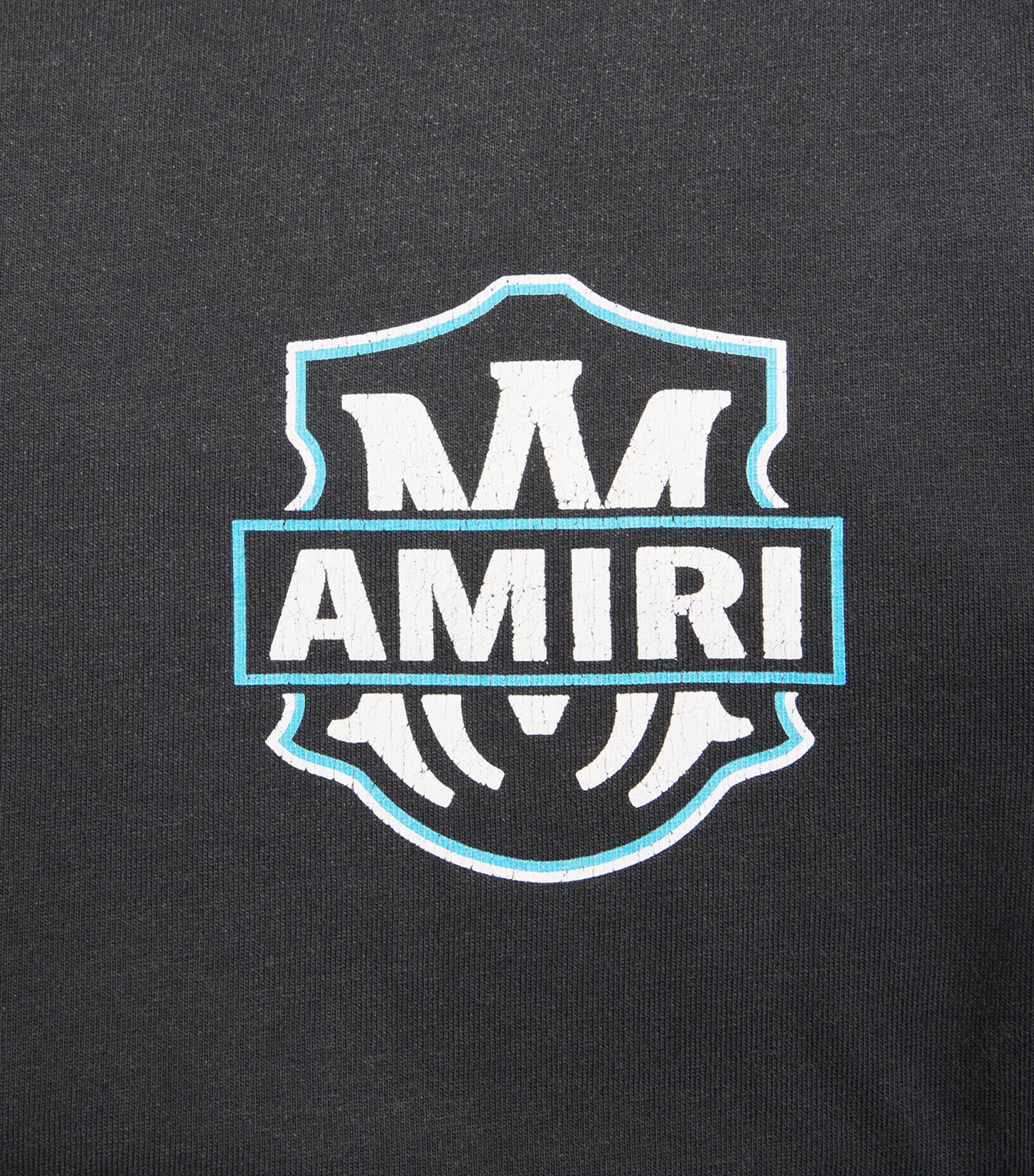 AMIRI Mens Cotton Eagle Flames Long-Sleeve T-Shirt Black Image 6