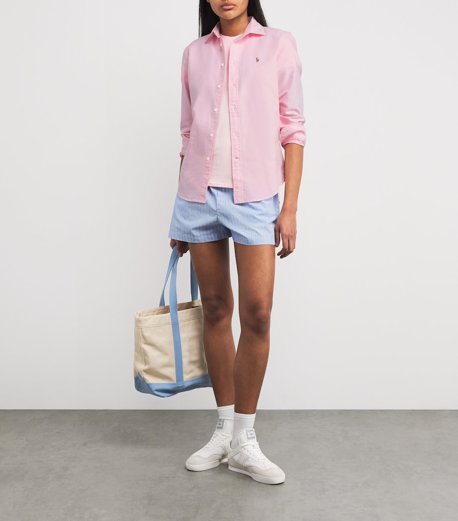 Polo Ralph Lauren Womens Cotton Oxford Shirt Bath Pink Image 2
