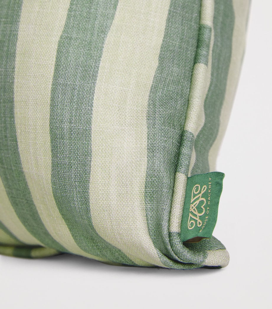 Cotton-Linen Artist's Stripe Cushion (40cm x 40cm) OPAL Image 2