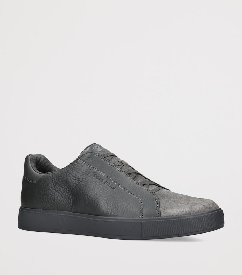 Cole Haan Leather GrandPrø Luxe Slip-On Sneakers Grey/dark Image 2