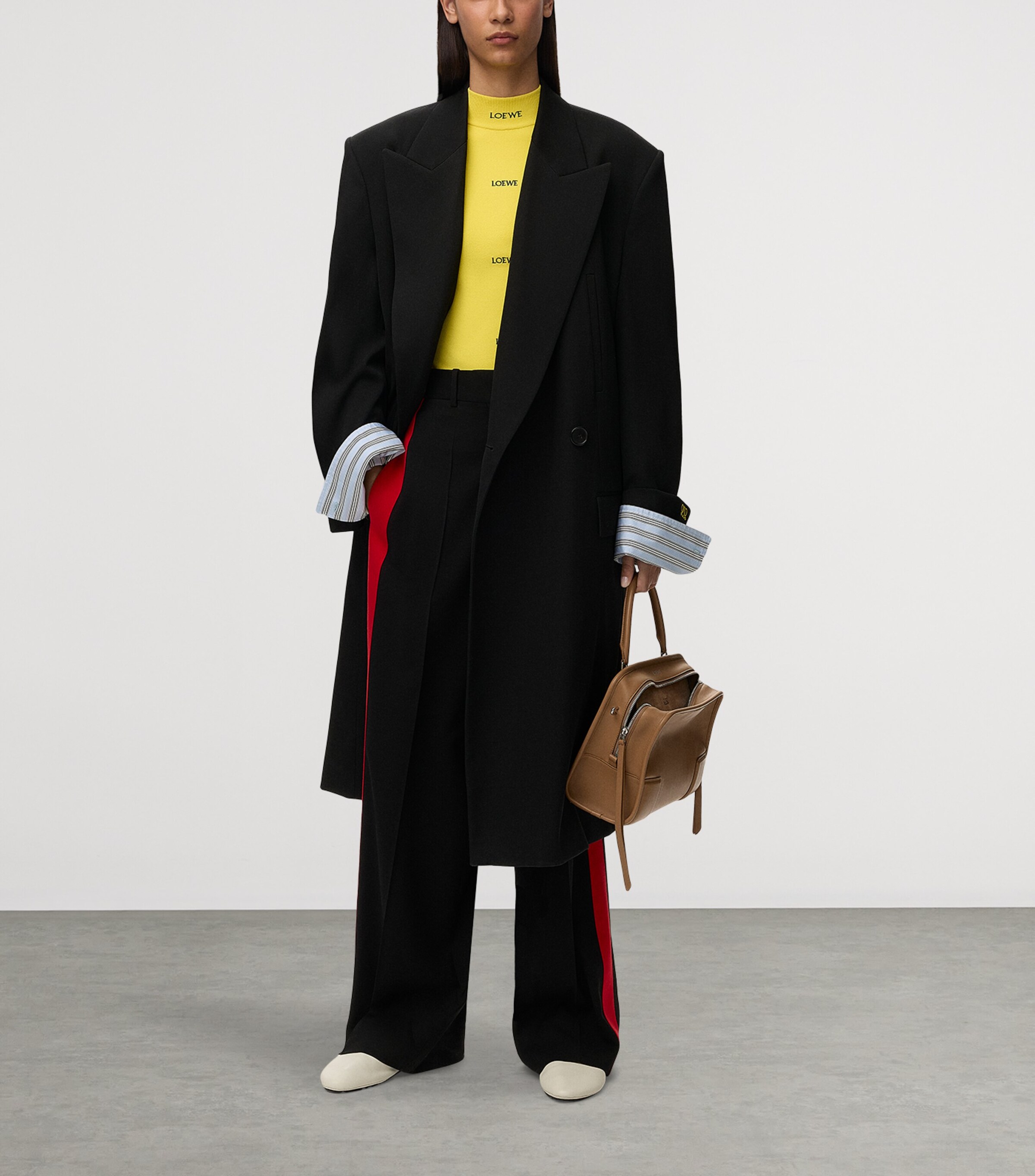 LOEWE Womens All-Over Logo Top Yellow Image 2