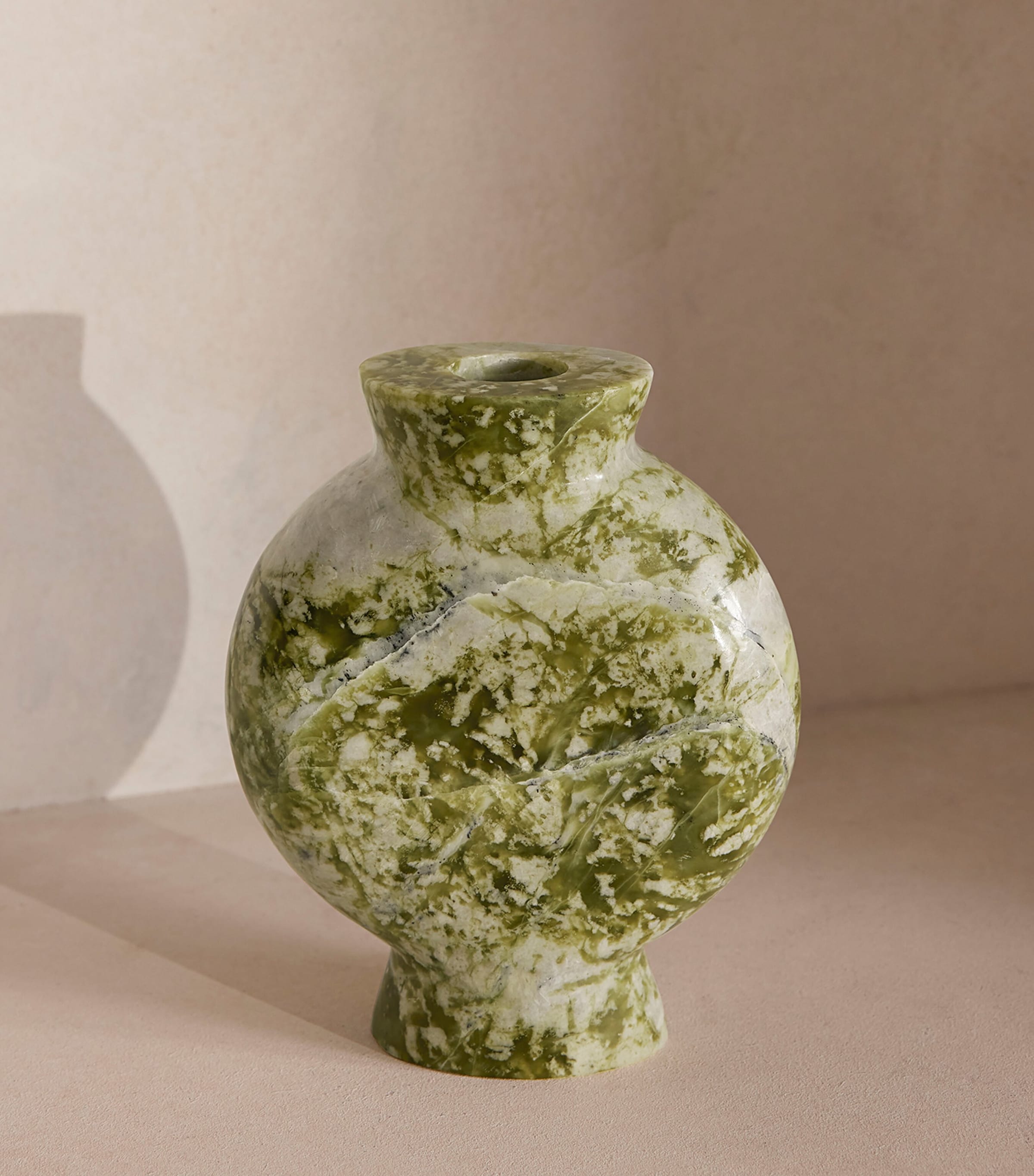 Marble Sesso Vase (18cm) GREEN Image 6