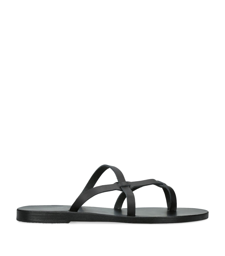Leather Armos Sandals BLACK Image 1