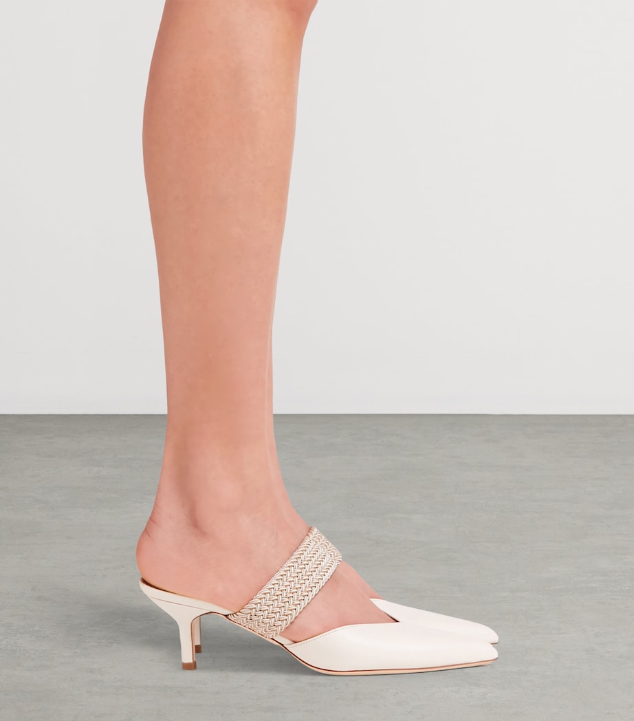 Leather Maisie Mules 45 CREAM Image 2
