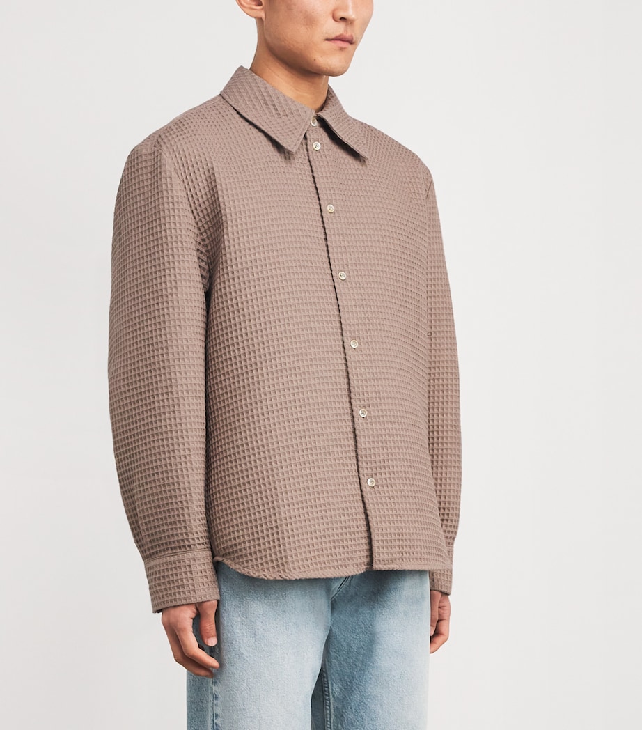Séfr Mens Cotton Waffle Oseary Shirt Spiaggia Image 3