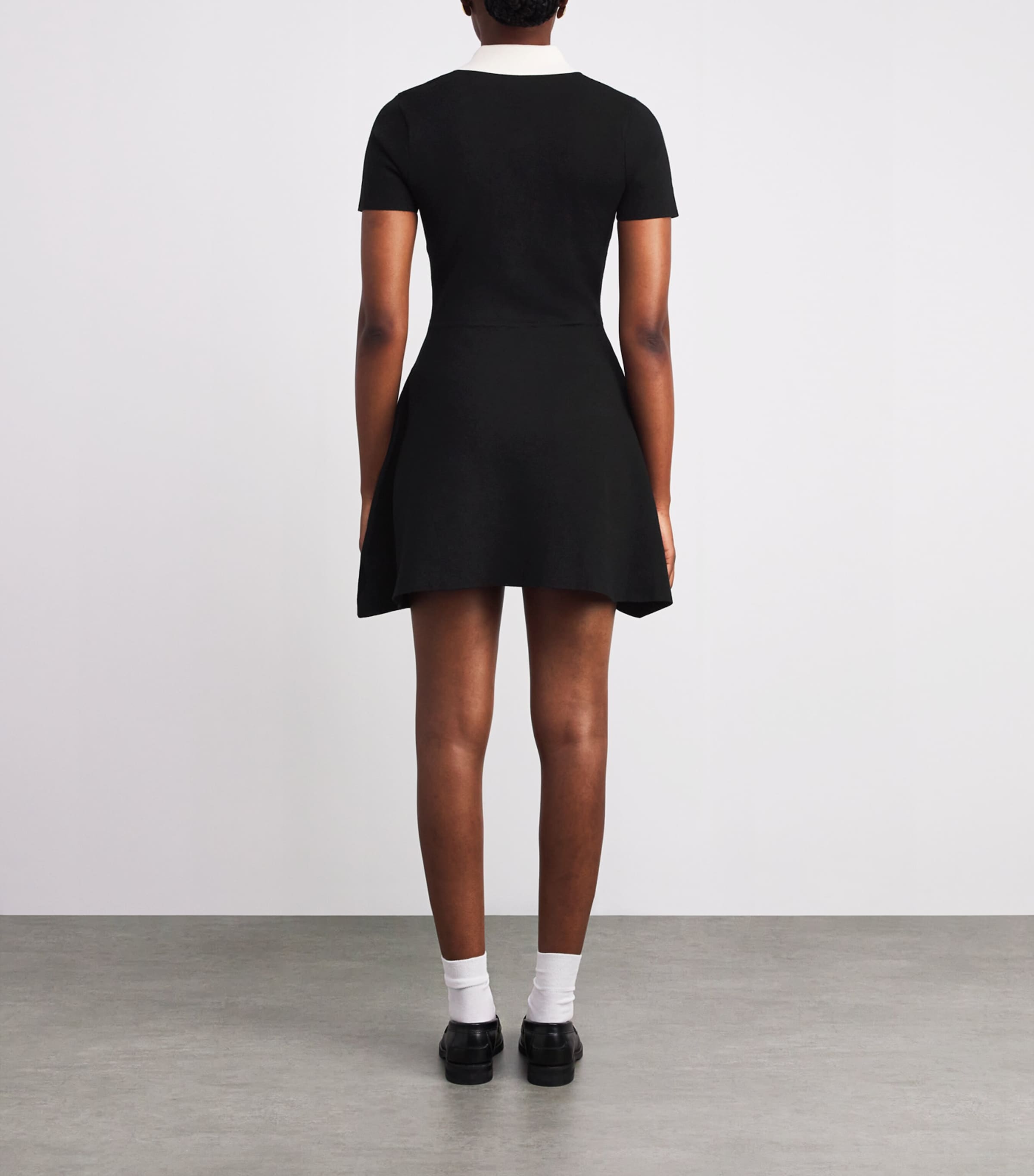 Skater Mini Dress BLACK Image 3