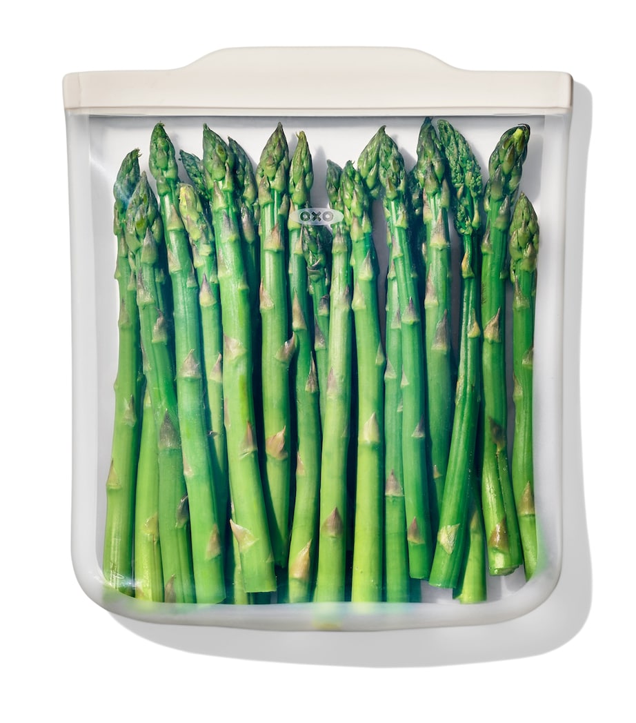 Silicone Reusable Bag (1.8L) CLEAR/WHTE Image 2