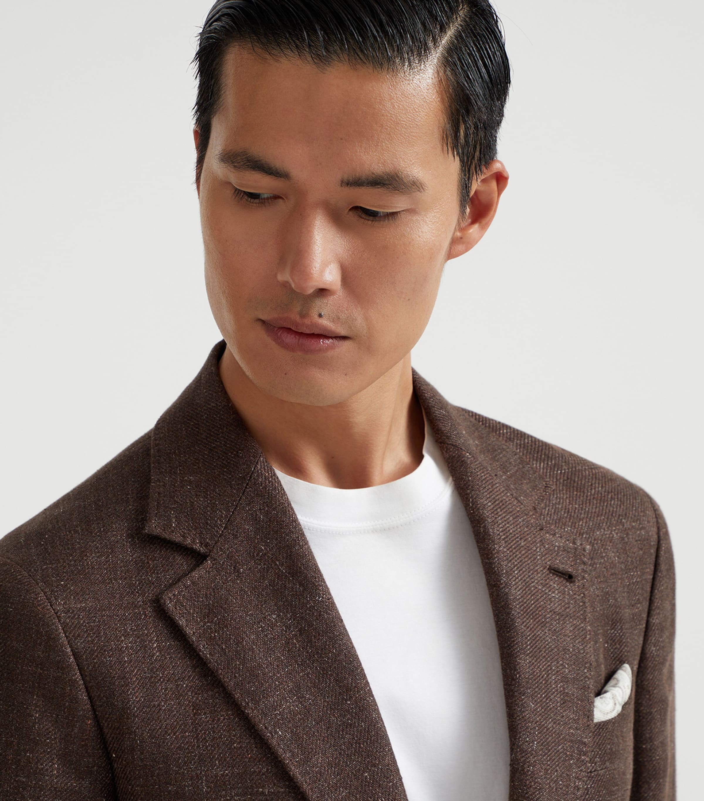 ジャケット BRUNELLO CUCINELLI BROWN WOOL BLAZER Brunello Cucinelli Wool and alpaca Prince of Wales